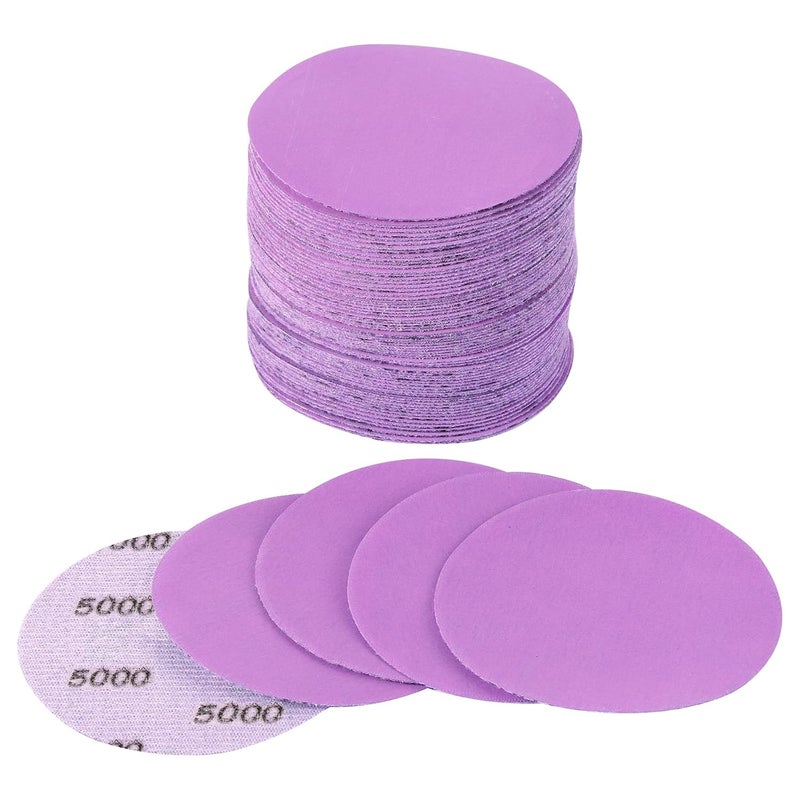 Arilier 3 Inch Sanding Disc 40Pcs, 5000 Grit Sandpaper, Drill Sanding Attachment, Wet Dry Hook and Loop Sandpaper Discs for Random Orbital Sanders, Alumina Sand Paper for Wood, Metal, Automotive - Image 1